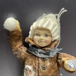 Новогодняя игрушка Ваня и снежок 3